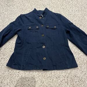 Ralph Lauren Naval Supply Company Navy Blue Jacker Sz M Military Utility